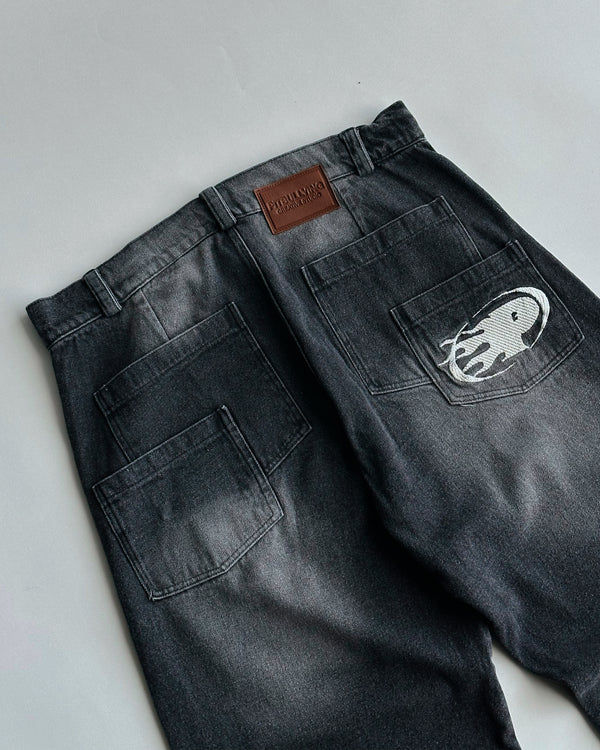Jean Denim Saints Black Dirty