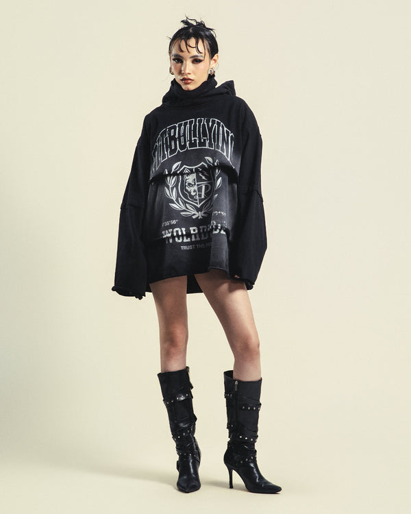 HOODIE LAYERS MASK PITBULLYING MUJER