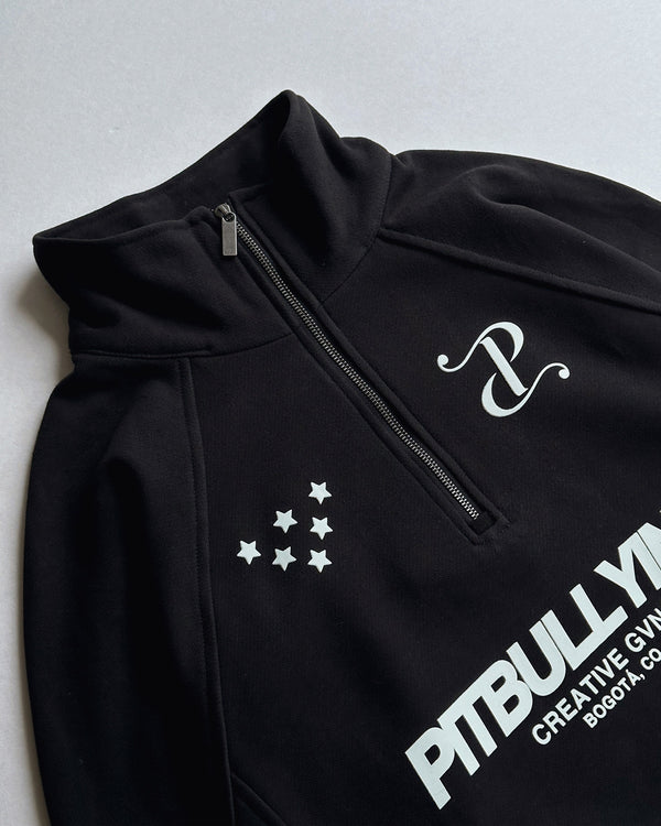 Hoodie Cuello Alto Negro