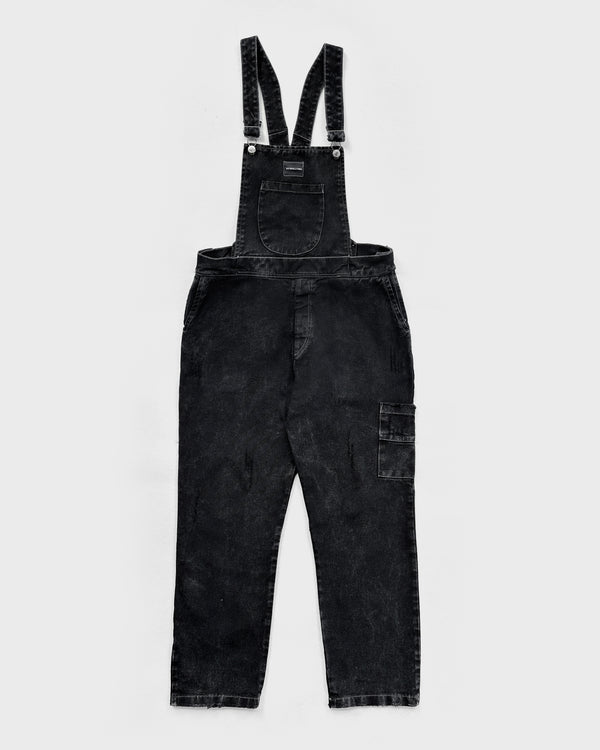 RELAXED FIT PBYJOB OVERALL WASHED BLACK