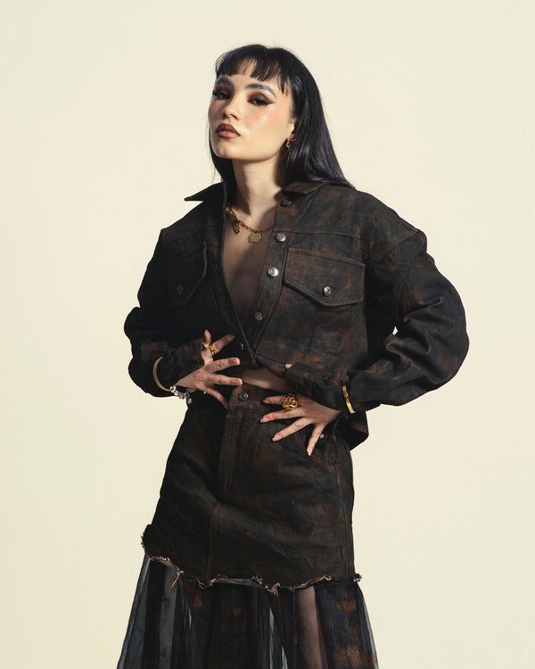 JACKET OXIDO SIN MIRAR A LOS LADOS