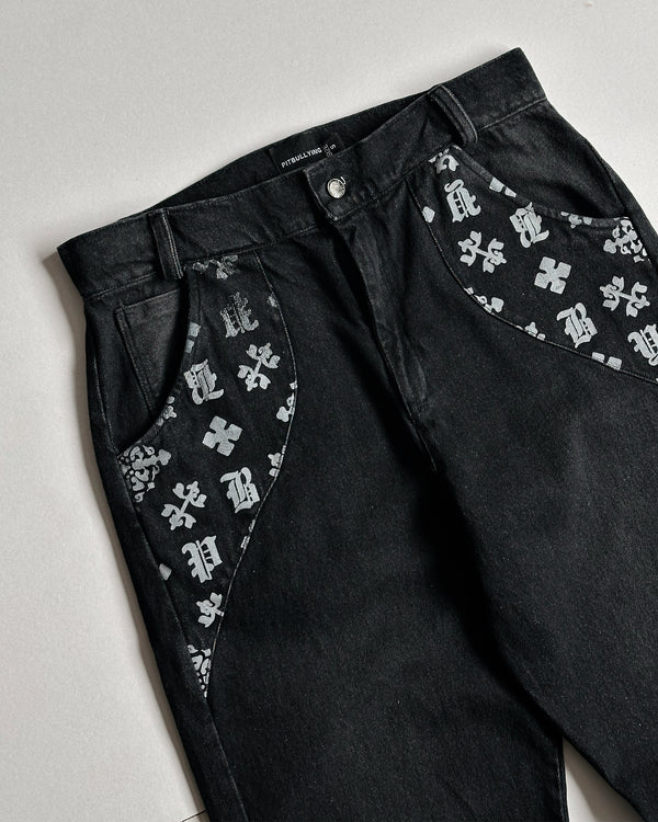 JEAN DENIM MONOGRAM BLACK