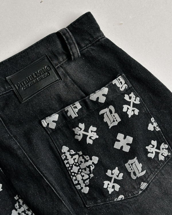 JEAN DENIM MONOGRAM BLACK