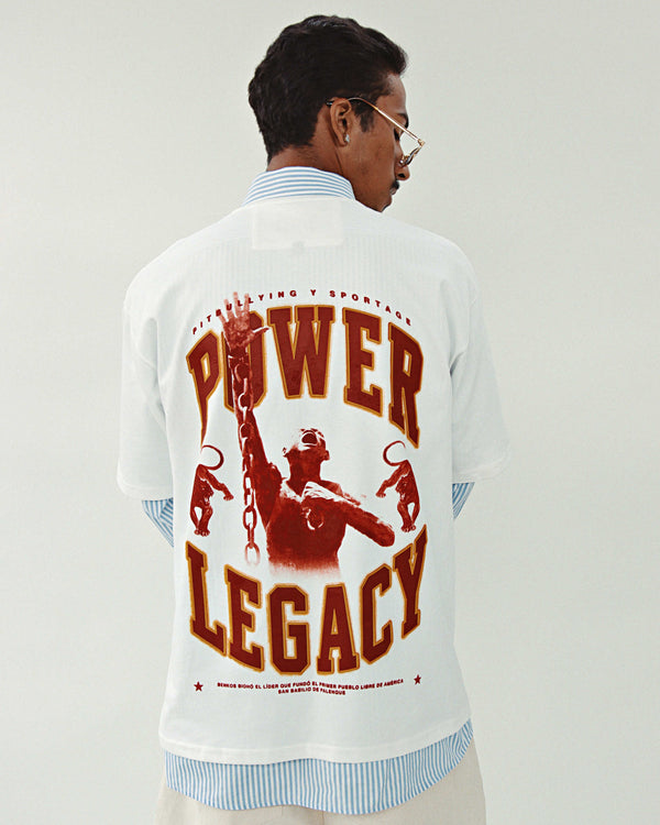 CAMISETA BLANCA POWER LEGACY