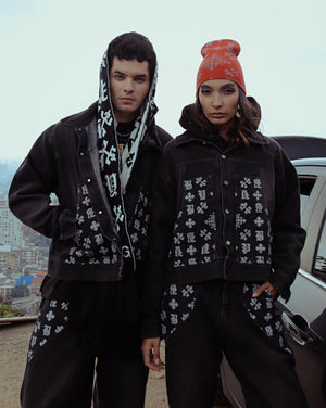 Chaqueta Negro Monograma Pitbullying