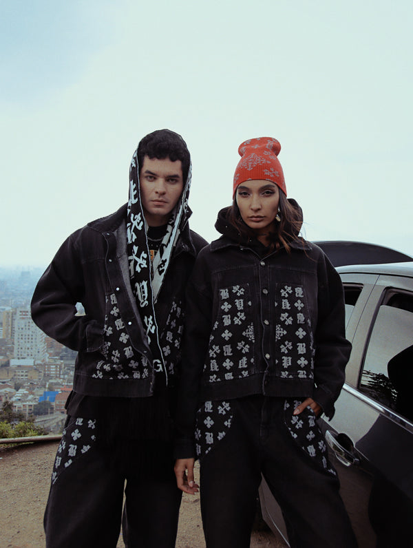 Chaqueta Negro Monograma Pitbullying