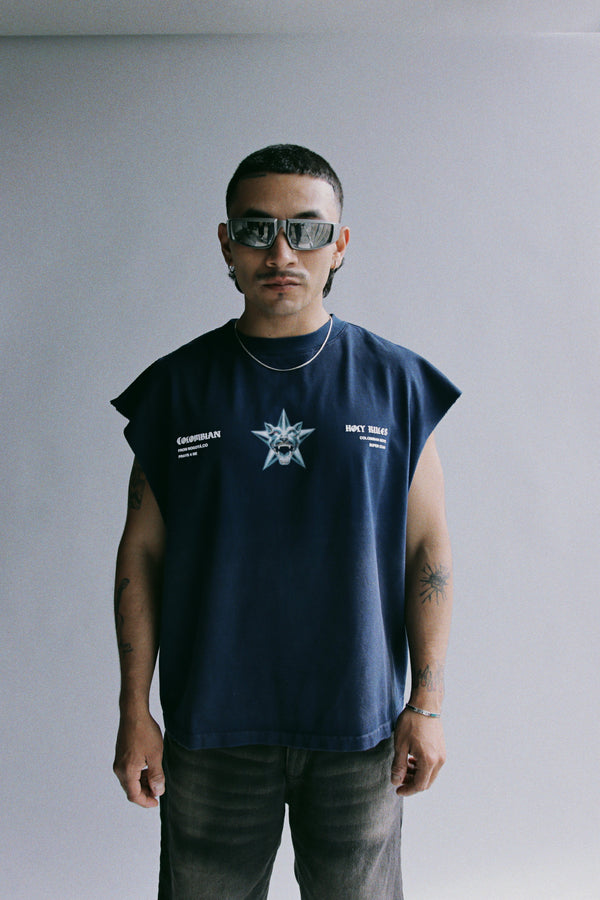 TankTop Oversize Super Star Azul