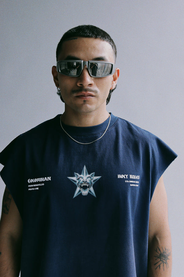 TankTop Oversize Super Star Azul