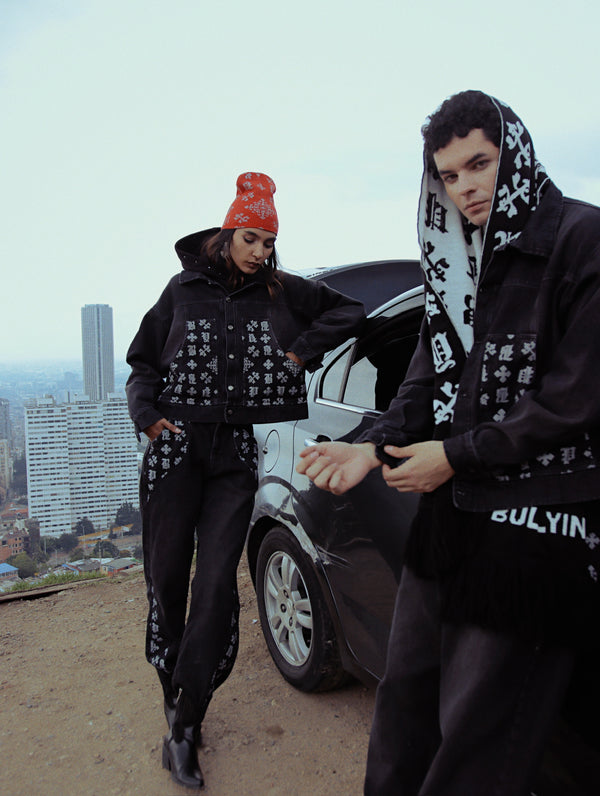 Chaqueta Negro Monograma Pitbullying