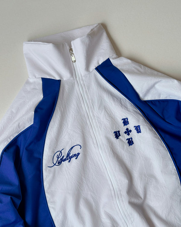 Tracksuit Jacket Blanco Azul