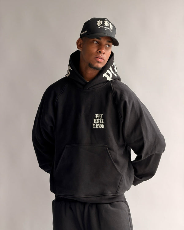 SET HOODIE + JOGGER STAR GANG NEGRO