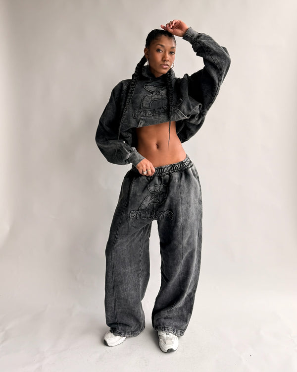 SET HOODIE + JOGGER STAR GANG VINTAGE MUJER