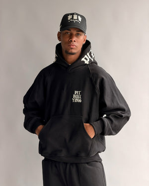 SET HOODIE + JOGGER STAR GANG NEGRO