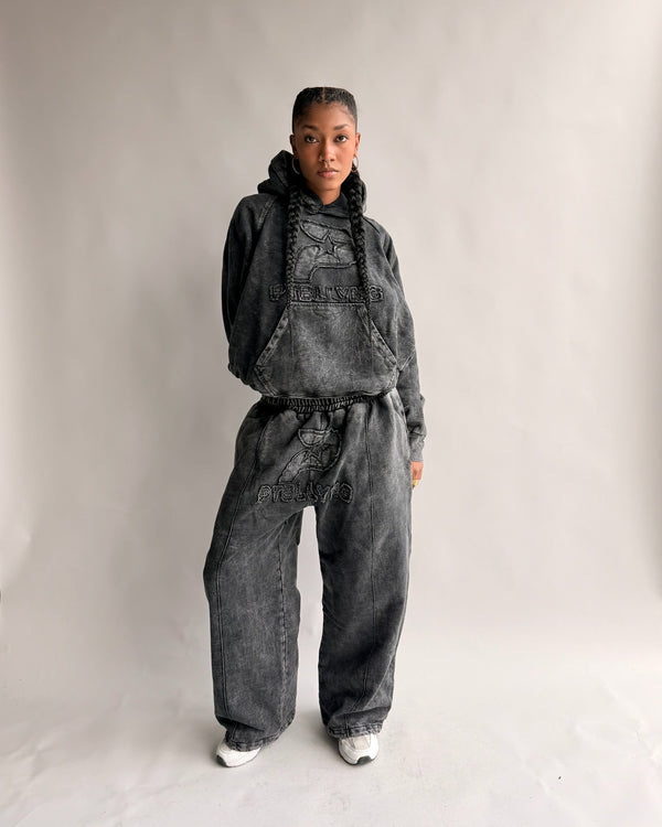SET HOODIE + JOGGER STAR GANG VINTAGE MUJER