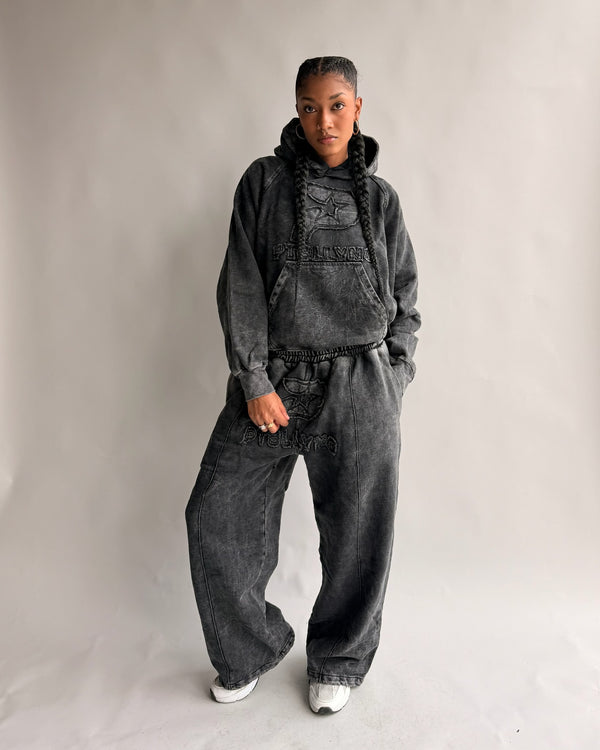 SET HOODIE + JOGGER STAR GANG VINTAGE MUJER