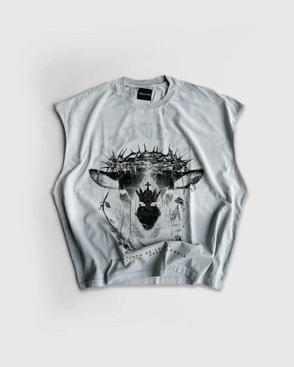 Sagrado Corazon Tanktop Gris