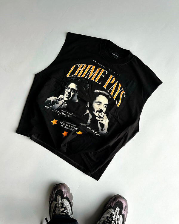 TankTop Negra Crime Pays Pitbullying