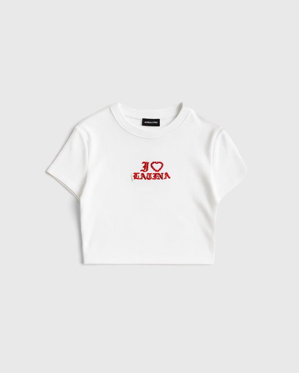 Tee Ribbed Blanco Latina