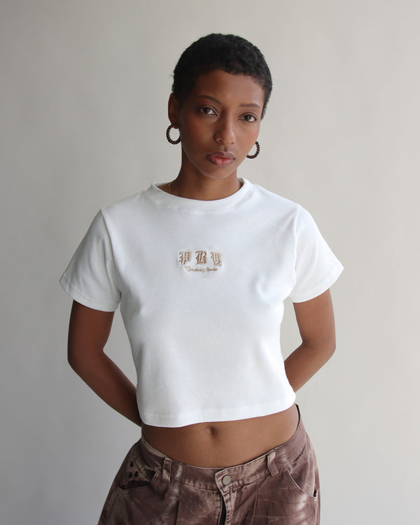 Tee Ribbed Blanco Pby