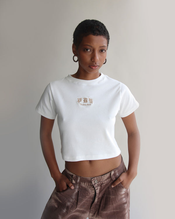 Tee Ribbed Blanco Pby