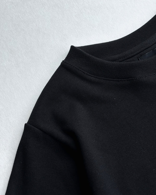 Tee Ribbed Negro Latina