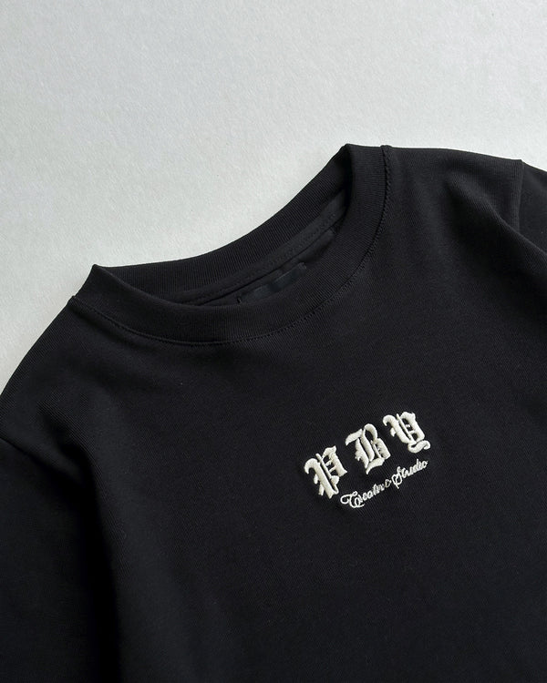 Tee Ribbed Negro Pby