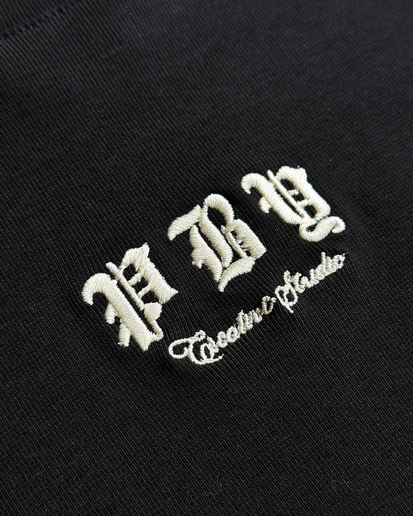 Tee Ribbed Negro Pby