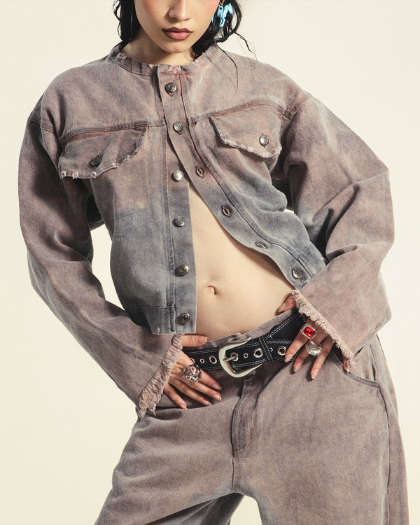 PANT DENIM PETROLEO VINTAGE MUJER