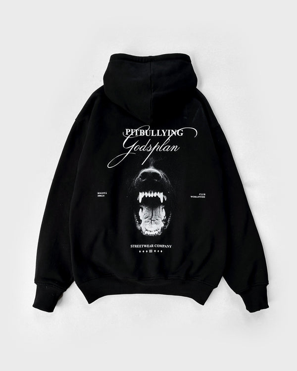 GODSPLAN ZIP-UP HOODIE BLACK