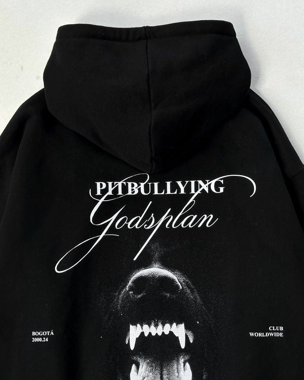 GODSPLAN ZIP-UP HOODIE BLACK