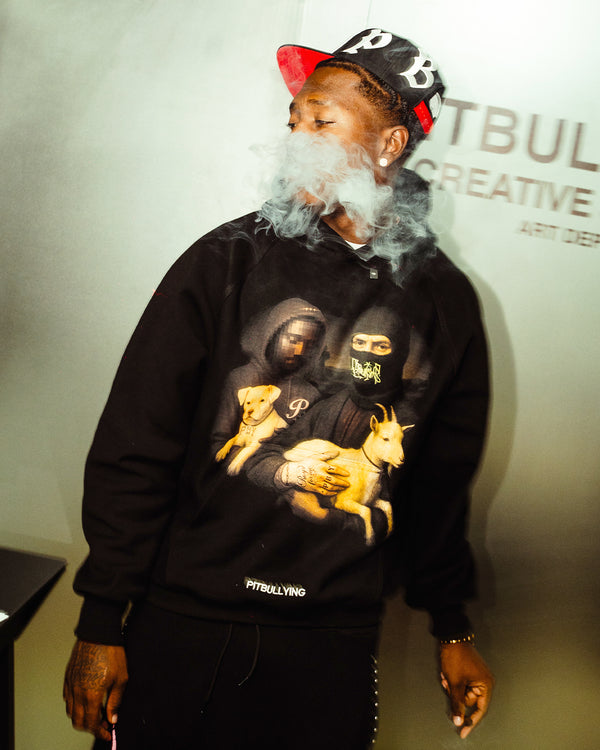 HOODIE OVERSIZE Goat Negro