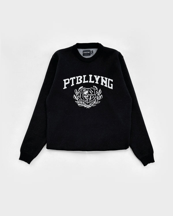 Knit Crewneck Pitbullying Golden - Black