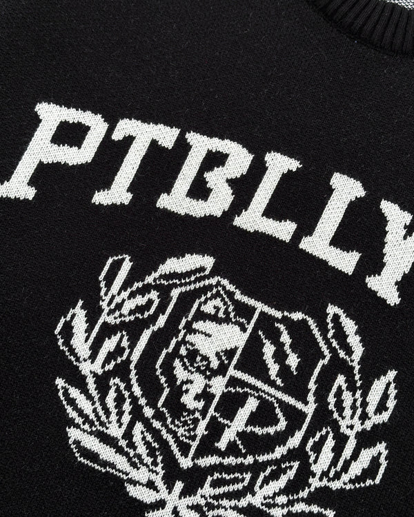 Knit Crewneck Pitbullying Golden - Black