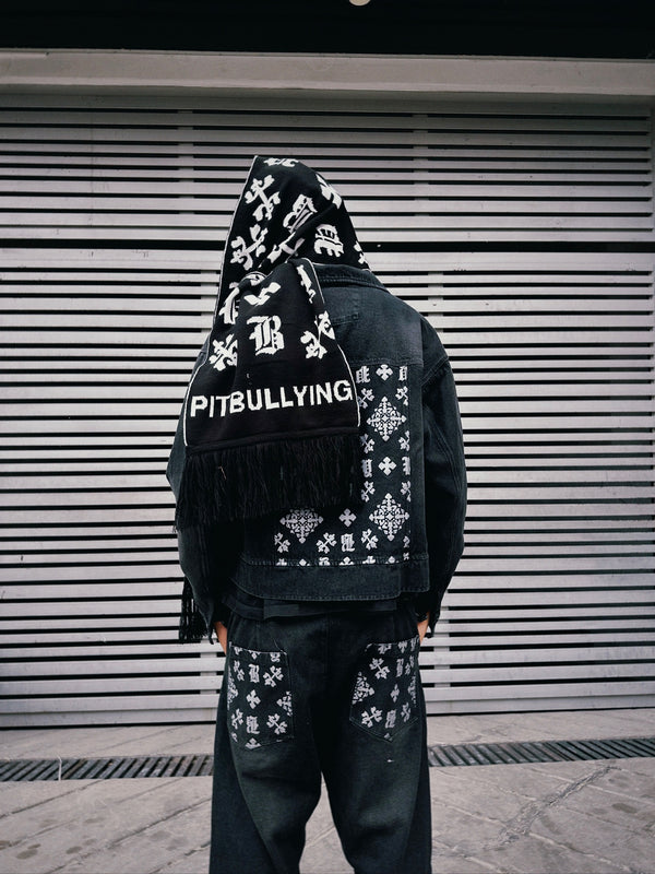 Pantalón Negro Monograma Pitbullying